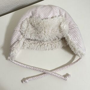 Baby & Child Restoration Hardware Pink Polka Dot Trapper Hat Baby Girl 0-12 Mos
